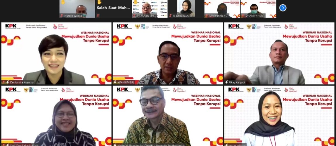 KPPU Hadiri Seminar Daring Dunia Usaha Tanpa Korupsi