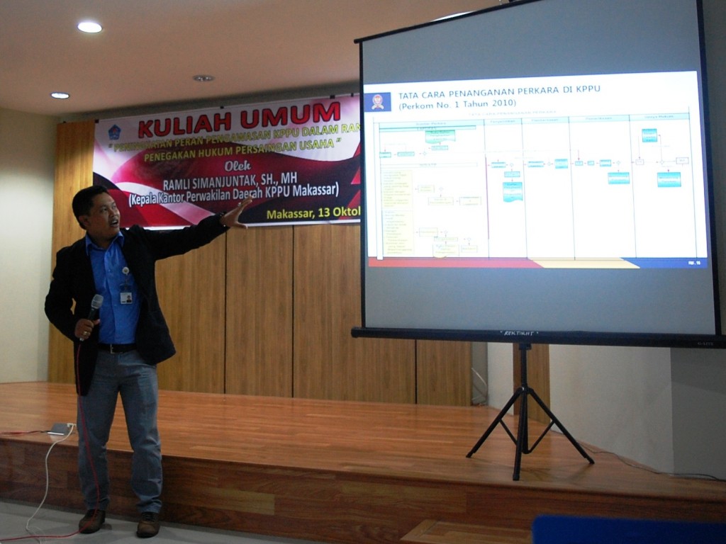 KPD KPPU Makassar Berikan Kuliah Umum di FH Universitas Bosowa 45 Makassar
