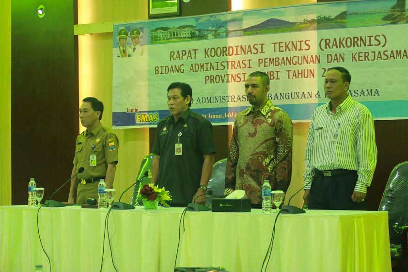 Rapat Koordinasi Teknis Bidang Administrasi Pembangunan dan Kerjasama Provinsi Jambi Tahun 2014