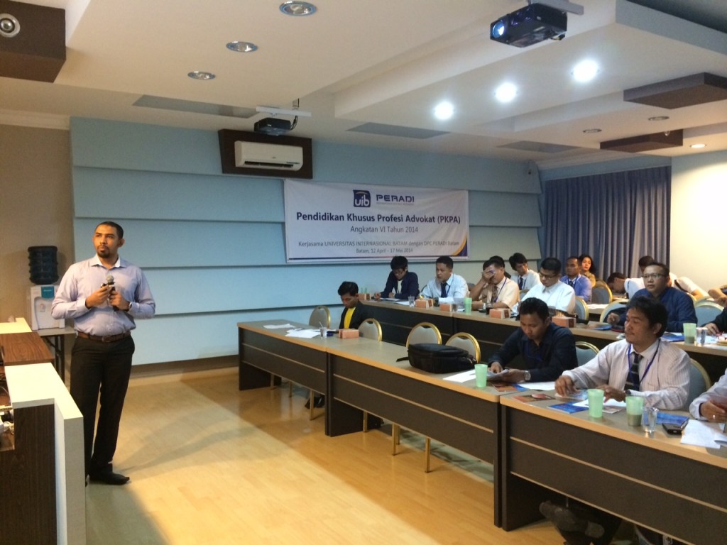 KPD Batam Berikan Kuliah Umum Pendidikan Khusus Profesi Advokat